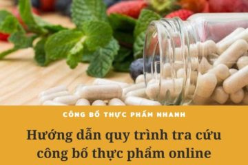 Các bước thực hiện tra cứu công bố thực phẩm chức năng