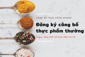 Đăng ký công bố thực phẩm thường