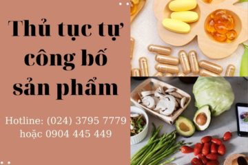 Thủ tục tự công bố thực phẩm